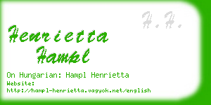 henrietta hampl business card